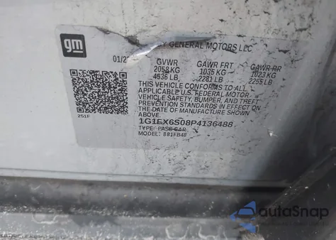 2023 Chevrolet Bolt Ev Fwd 2Lt z USA, uszkodzony, nr VIN 1G1FX6S08P4136488